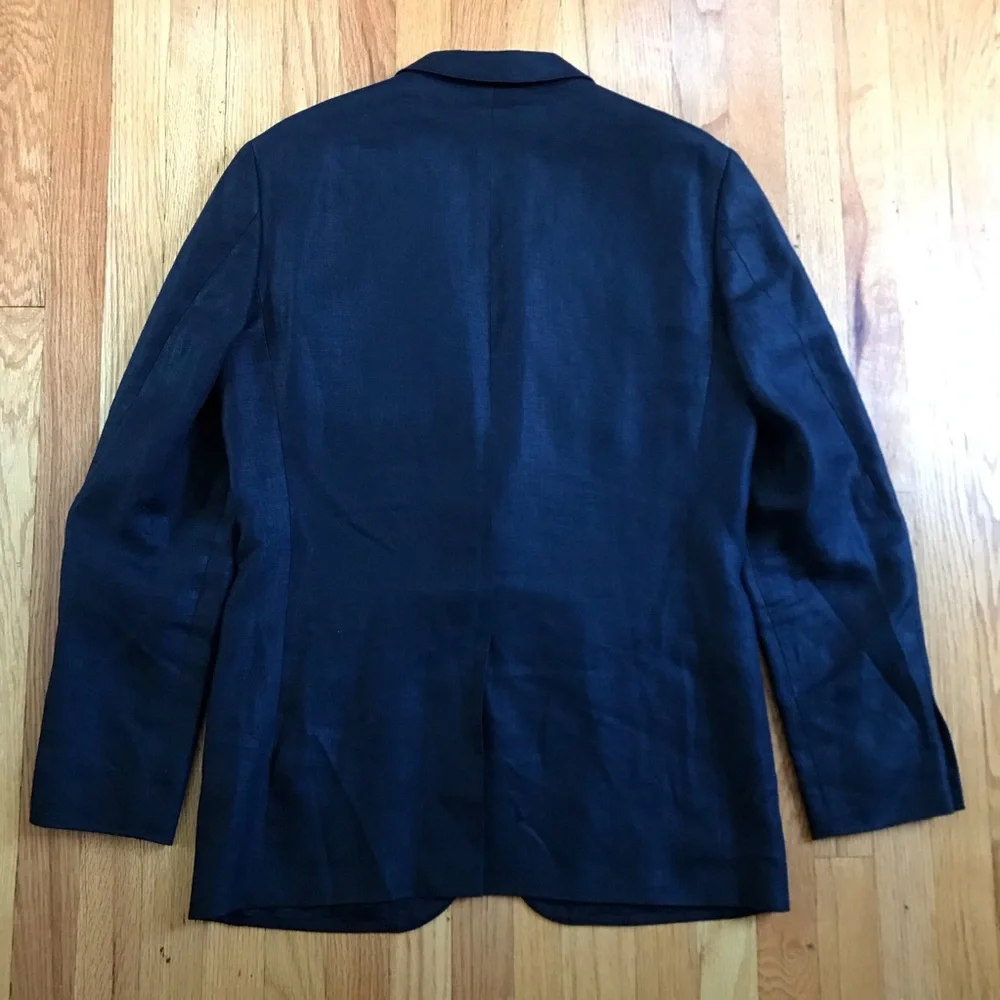 J. Crew Ludlow Irish Linen Men's Navy Two-Button Sport Coat 42L